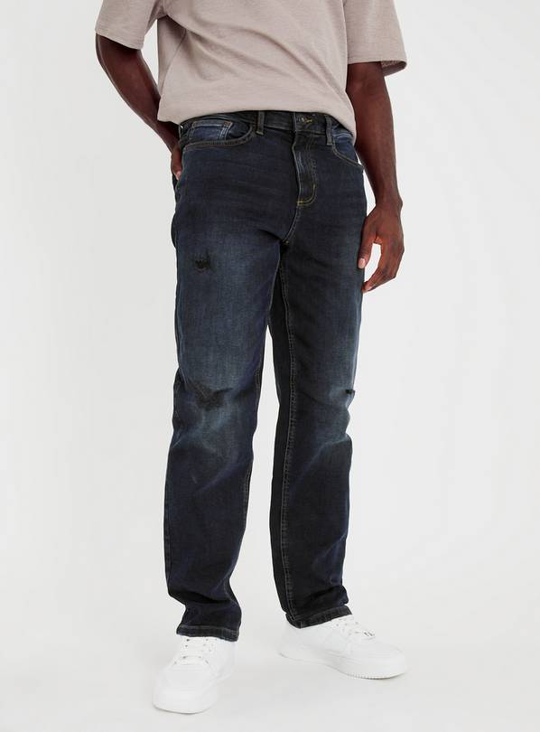 Buy Dark Wash Denim Straight Leg Jeans 38R | Jeans | Argos