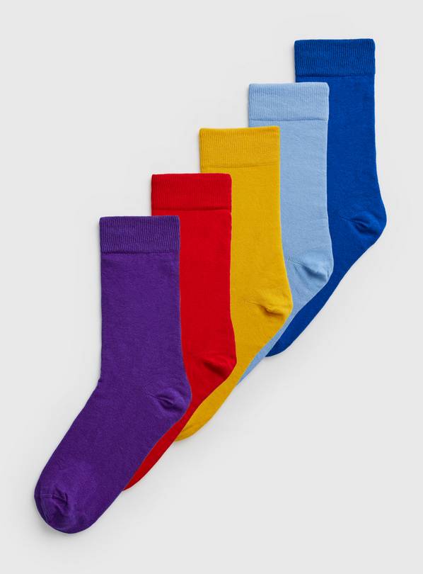 Buy Multi Avengers 5 Pack Cotton Rich Socks from Next USA