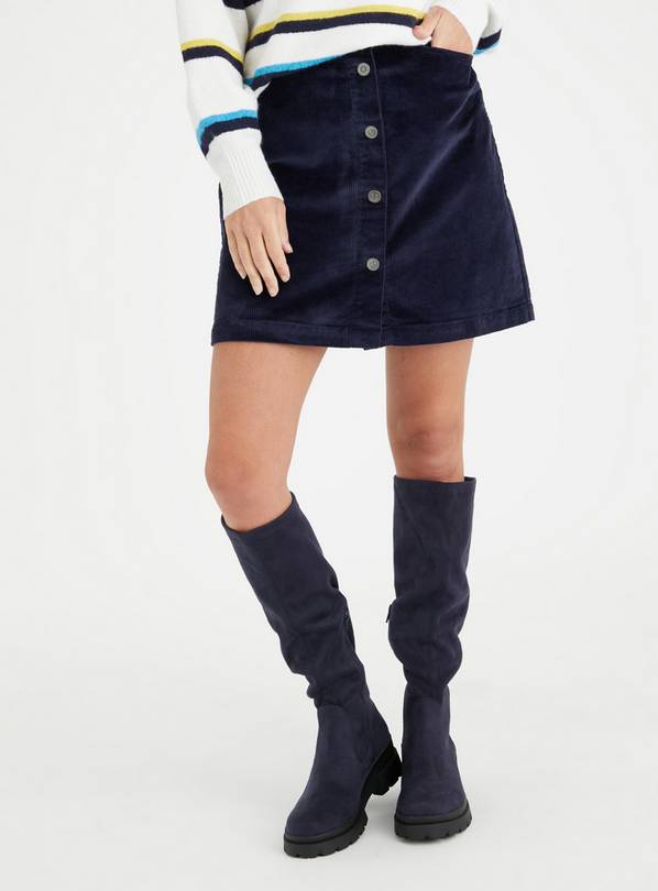 Buy Navy A Line Corduroy Mini Skirt 18 Skirts Tu