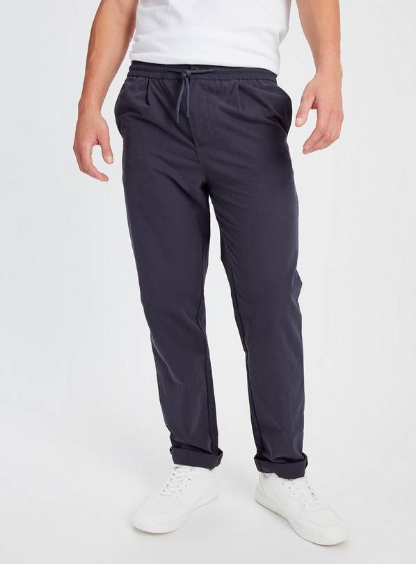 Navy pull cheap on trousers