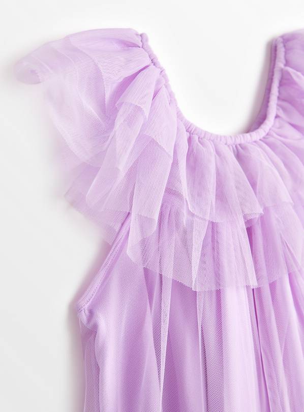 Lilac tiered outlet dress