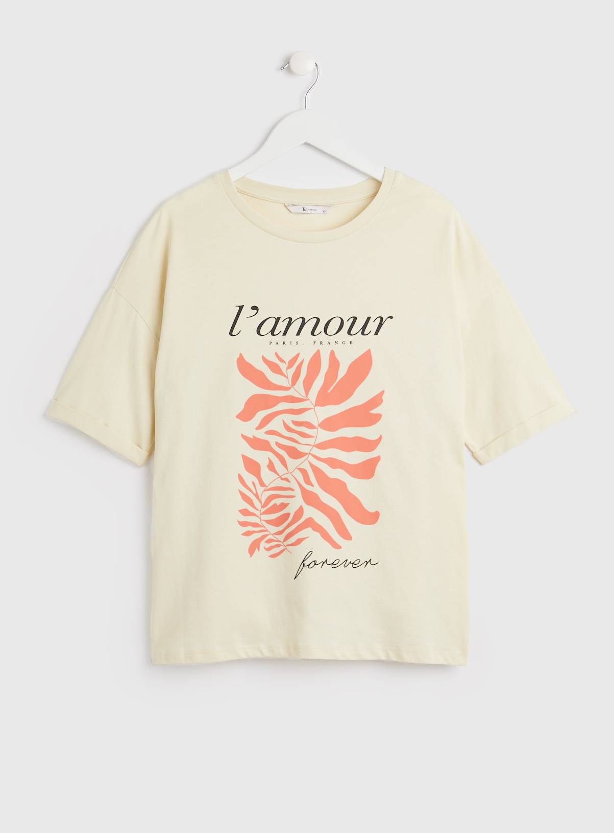 Sku: MAY G4 STYLED L'AMOUR GRAPHIC TEE:Yellow:10 - Image 3