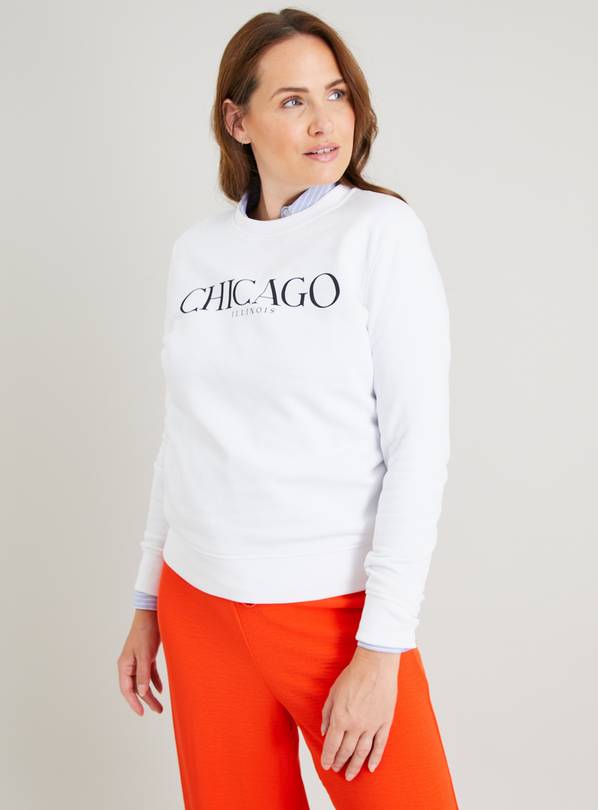 White Chicago Sweatshirt XL