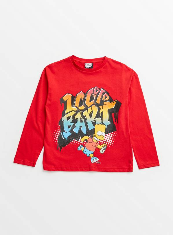 The Simpsons Red T-Shirt 9 years