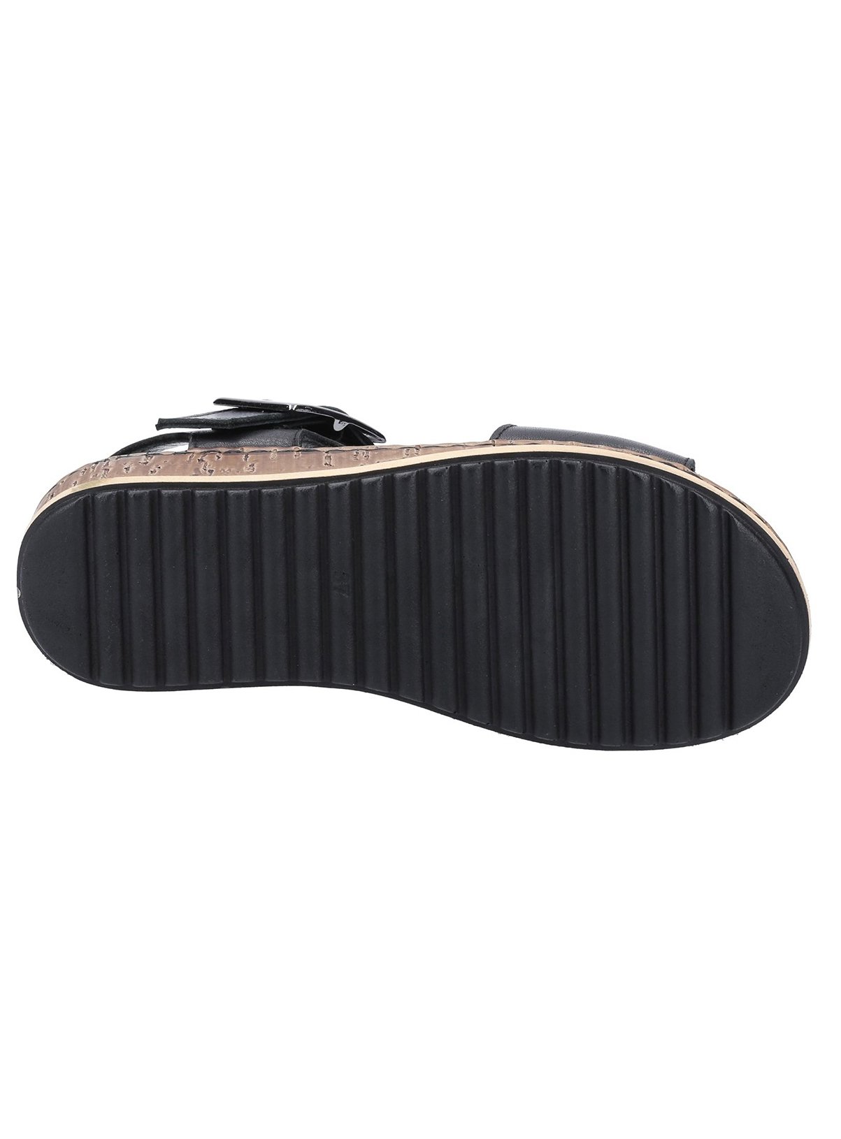 HUSH PUPPIES Ellie Leather Sandals Black 5 - Image 3 thumbnail