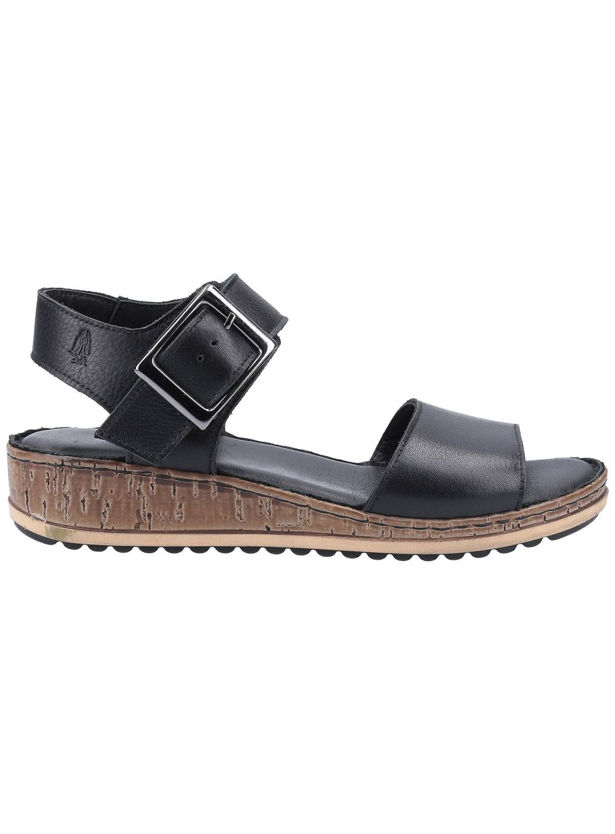 HUSH PUPPIES Ellie Leather Sandals Black 5 - Image 4