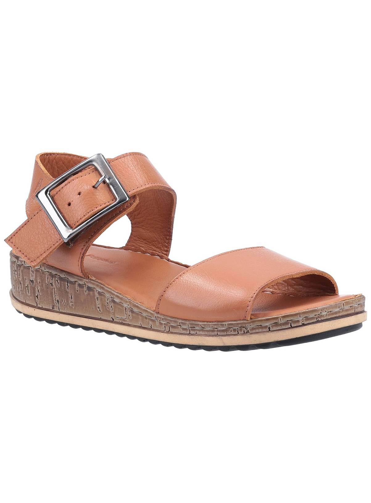 HUSH PUPPIES Ellie Leather Sandals Tan 3 - Image 1