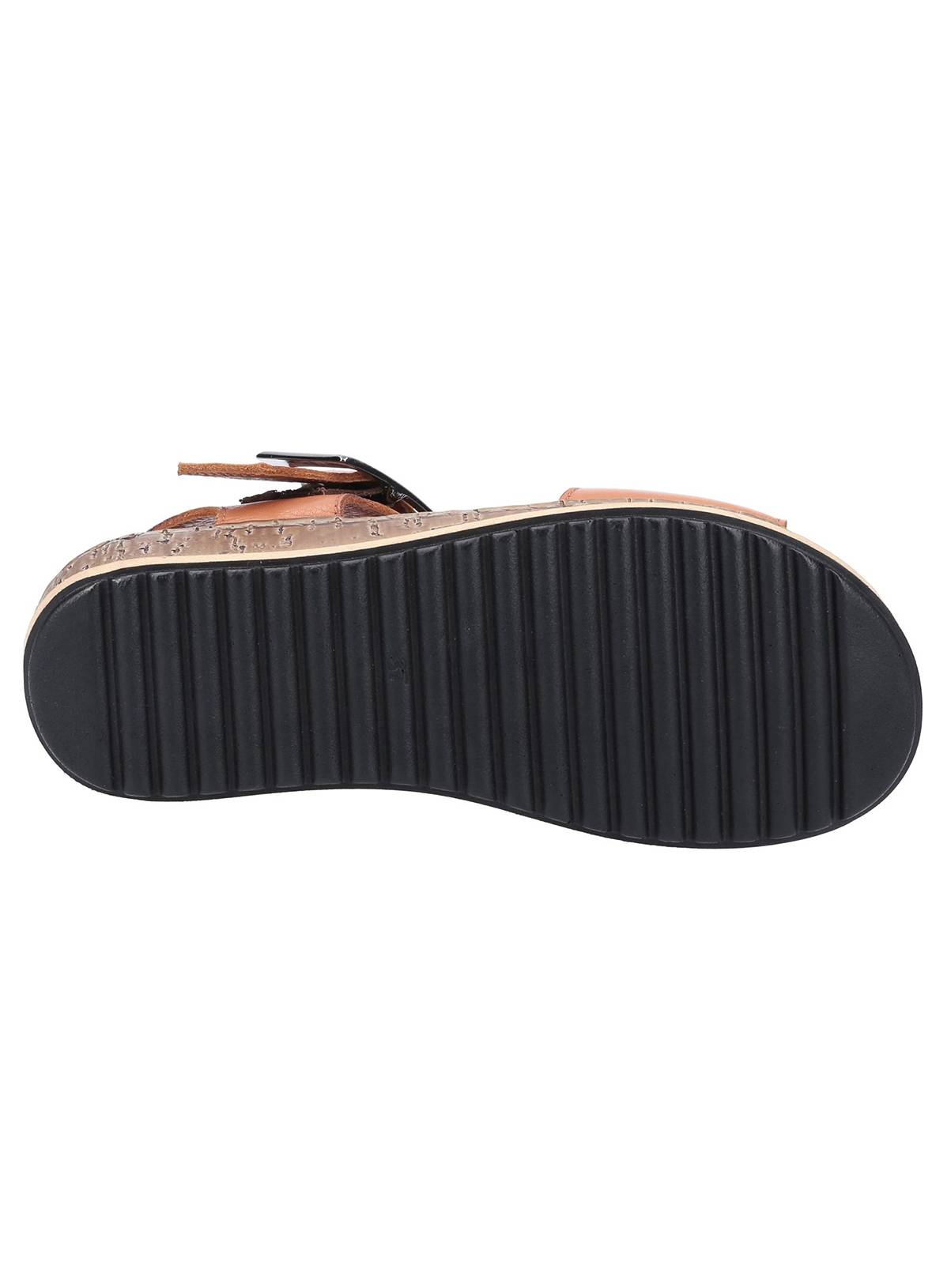 HUSH PUPPIES Ellie Leather Sandals Tan 3 - Image 3
