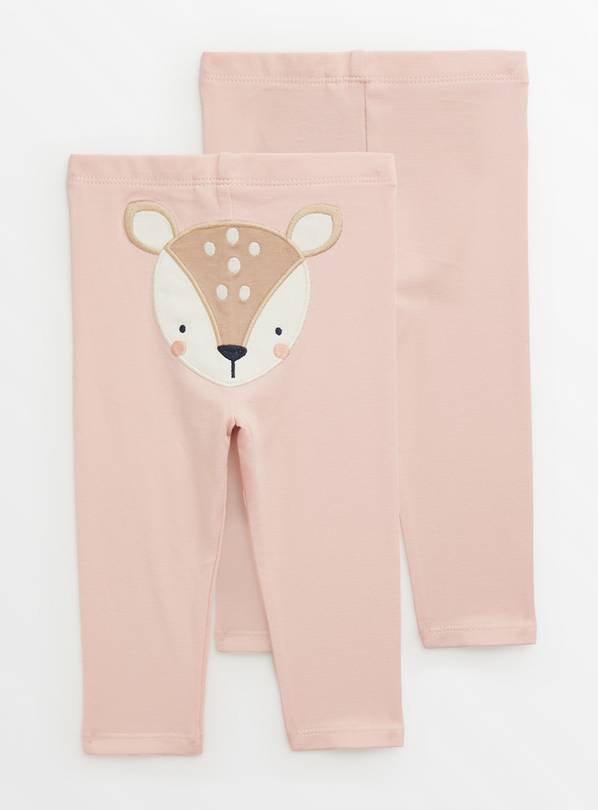 Buy Pink Deer Leggings 1824 months Trousers and leggings Argos
