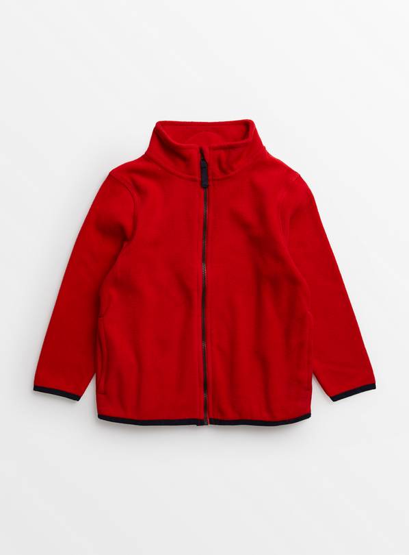 Red Zip-Through Fleece 1.5-2 years