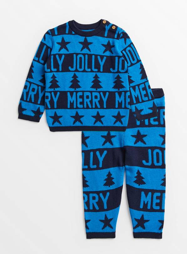 Christmas Family Dressing Kids' Jolly Knitted Set Up to 3 mths