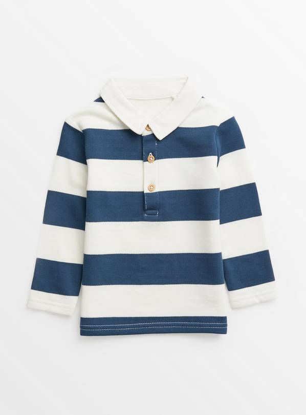 Navy Stripe Rugby Shirt 2-3 years