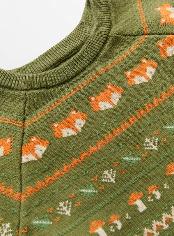 Buy Green Fox Fair Isle Jumper 3-6 months | Jumpers and cardigans | Argos