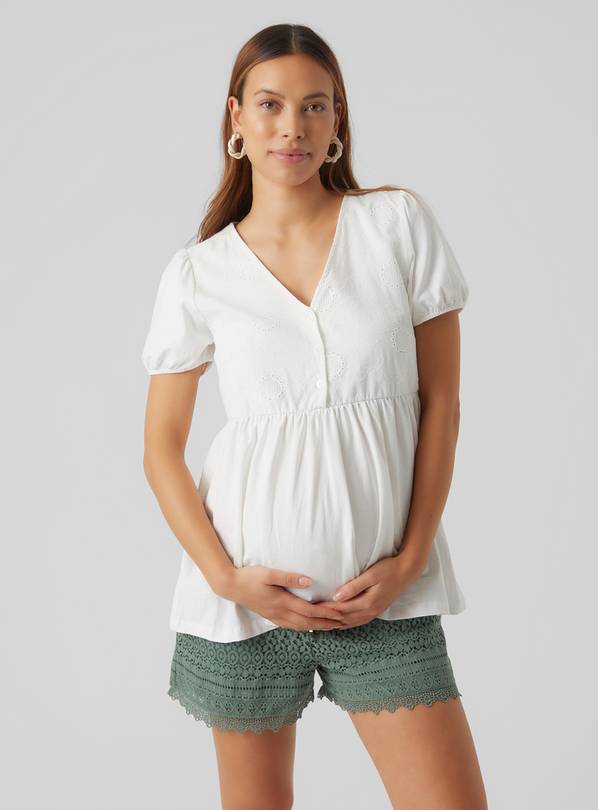 Buy MAMALICIOUS Prairie Nursing Jersey Top XL, Maternity