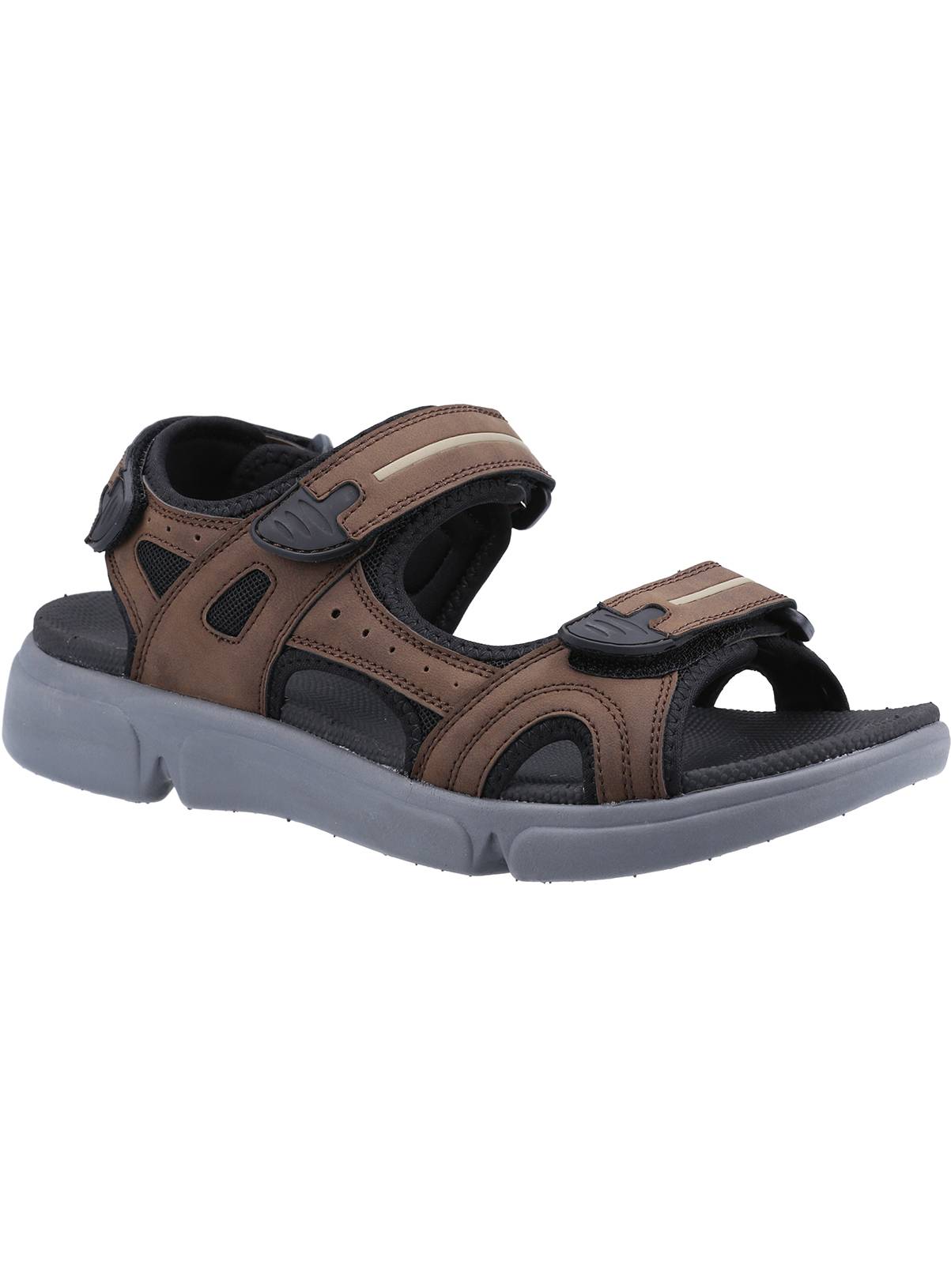 SKU:Hush Puppies Castro Sandal:Brown:9 - Image 1