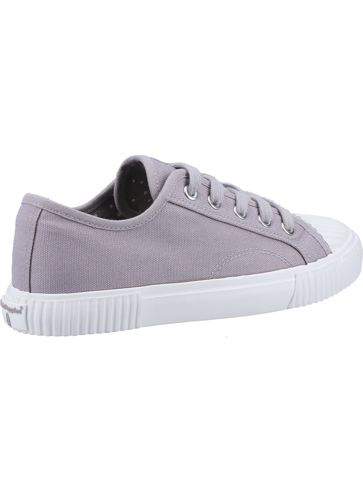SKU:Hush Puppies Brooke Canvas Trainer:Grey:6 - Image 2 thumbnail