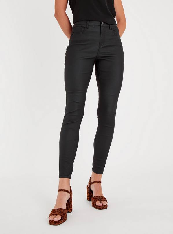 Coated skinny trousers - Women