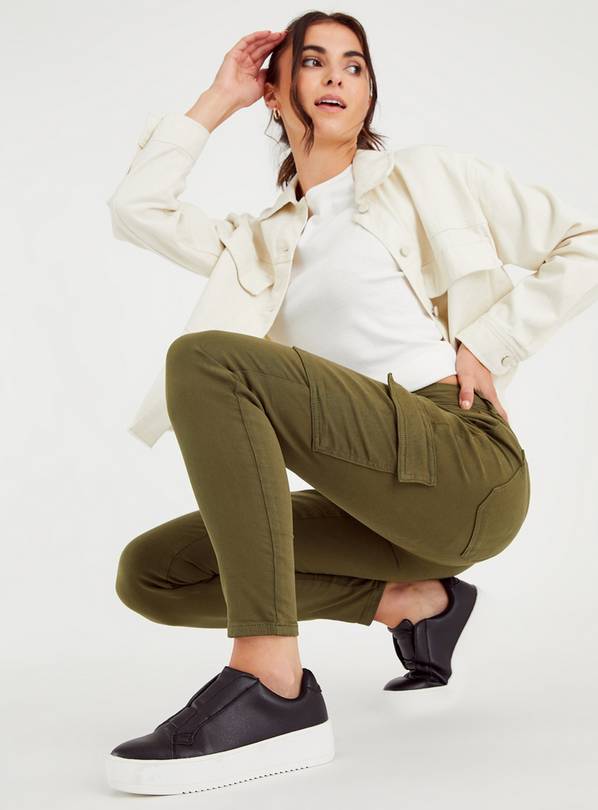 Khaki Women's Dianthus Cargo Trousers