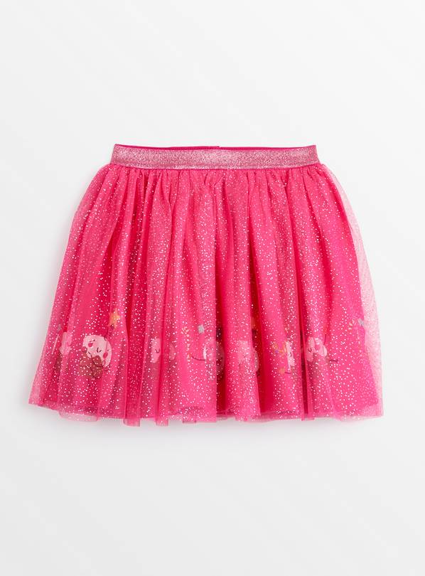 Pink Sparkle Christmas Pudding Tutu Skirt 1-1.5 years