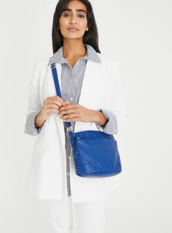 Buy Cobalt Blue Washed Cross Body Bag One Size Handbags Argos
