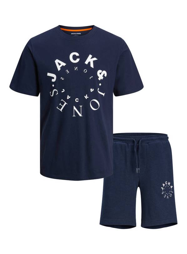 JACK & JONES JUNIOR Logo Short Sleeved T Shirt And Sweat Short Set 8 years