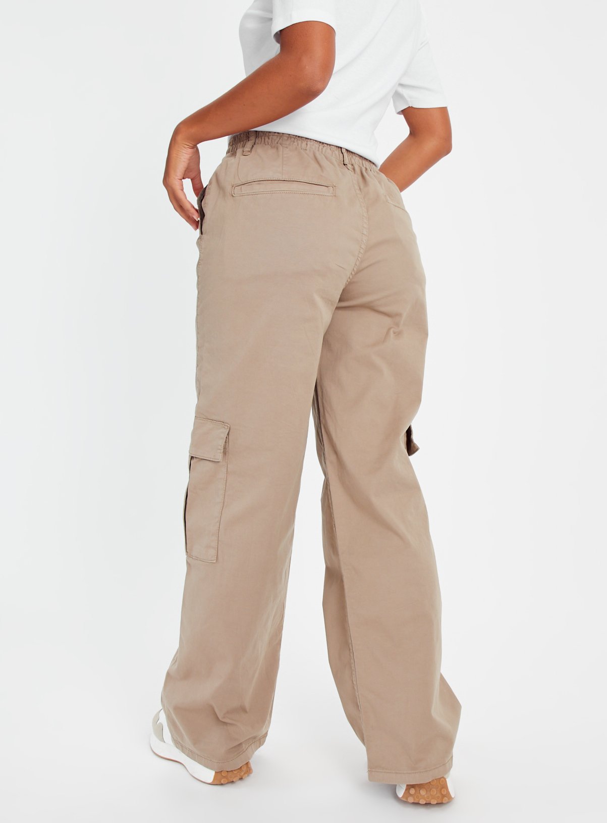Stone Straight Leg Cargo Trousers 20 - Image 4 thumbnail
