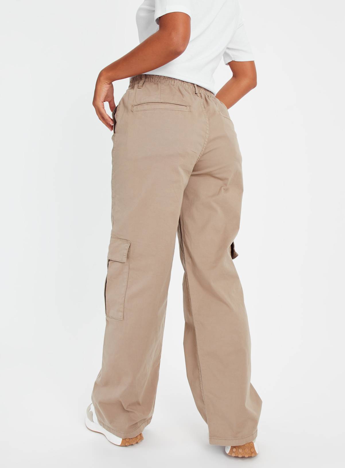 Stone Straight Leg Cargo Trousers 20 - Image 4