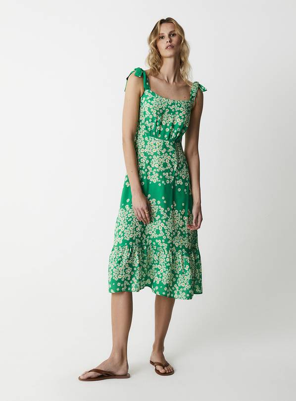 Buy FINERY Indica Green Scatter Midi Dress 20 | Dresses | Tu