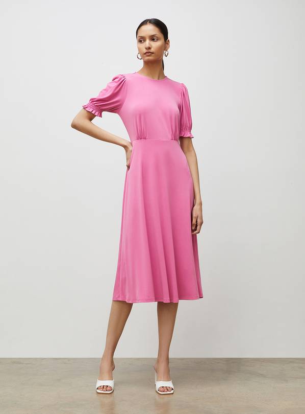 FINERY Lilybelle Pink Midi Dress 16