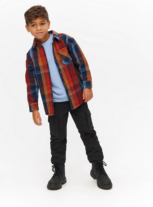 Boys black sale combat trousers