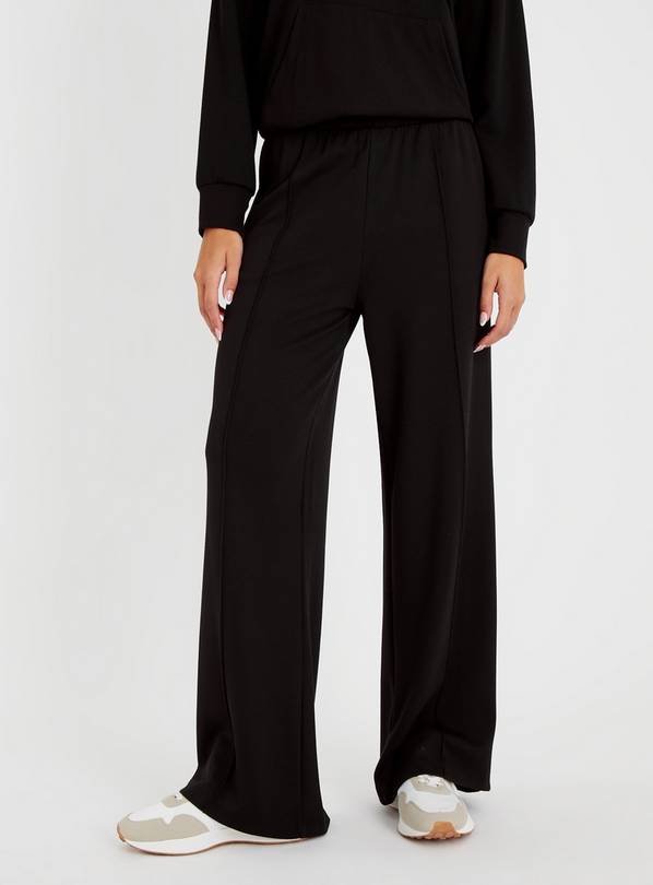 Buy Black Wide Leg Joggers 14 | Joggers | Argos