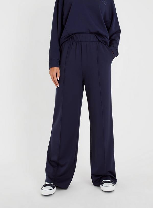 Buy Navy Wide Leg Joggers 24 | Joggers | Argos