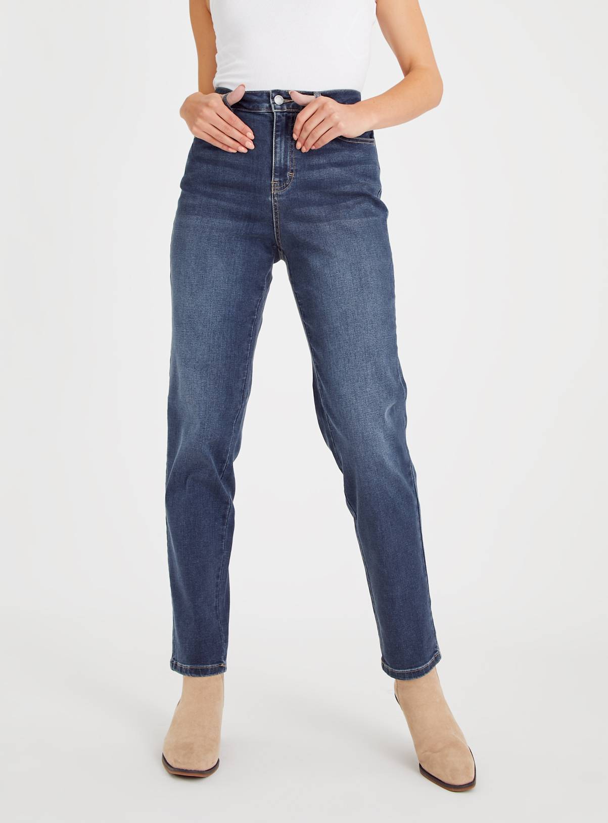 Blue Denim Straight Leg Jeans  20L - Image 1