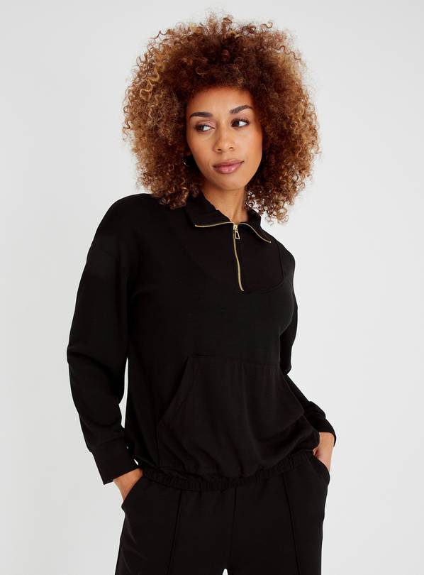 Black zip hotsell jumper women's