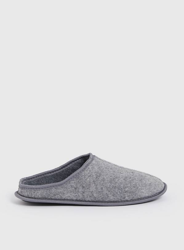 Felt cheap mule slippers