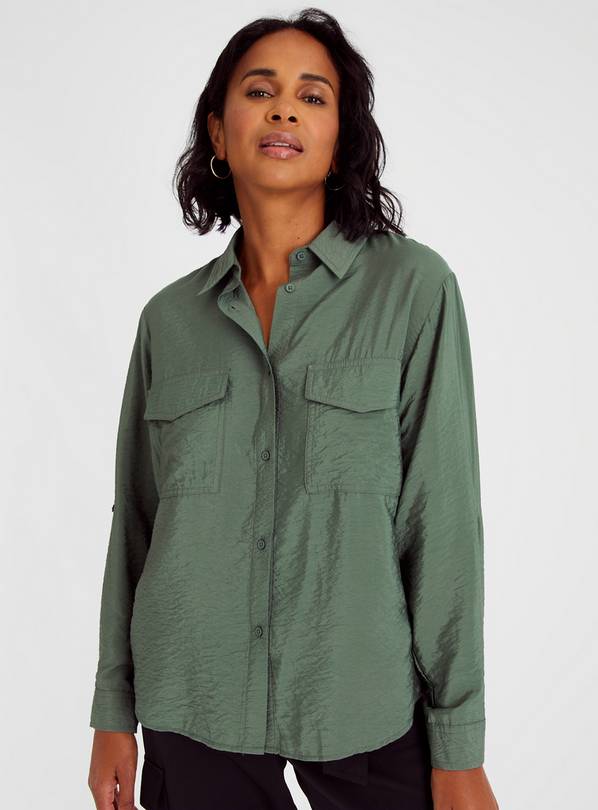 Buy Khaki Utility Shirt 20 | Shirts | Argos