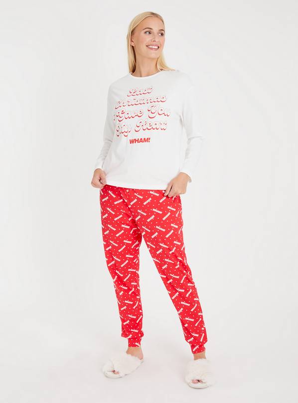 Buy Wham Slogan Red Christmas Pyjamas 18 Pyjamas Argos