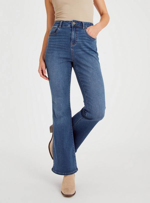 Girls Midwash Flare Jeans