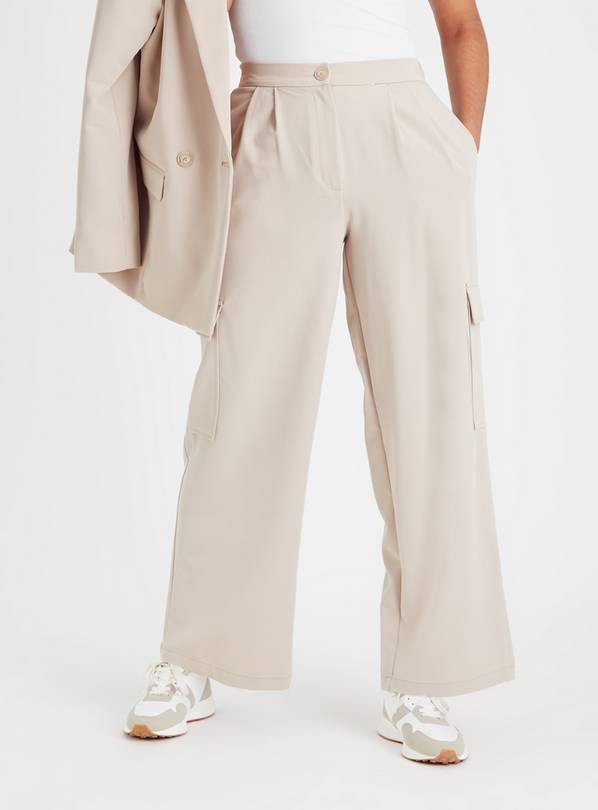 Neutral Tailored Cargo Coord Trousers  10