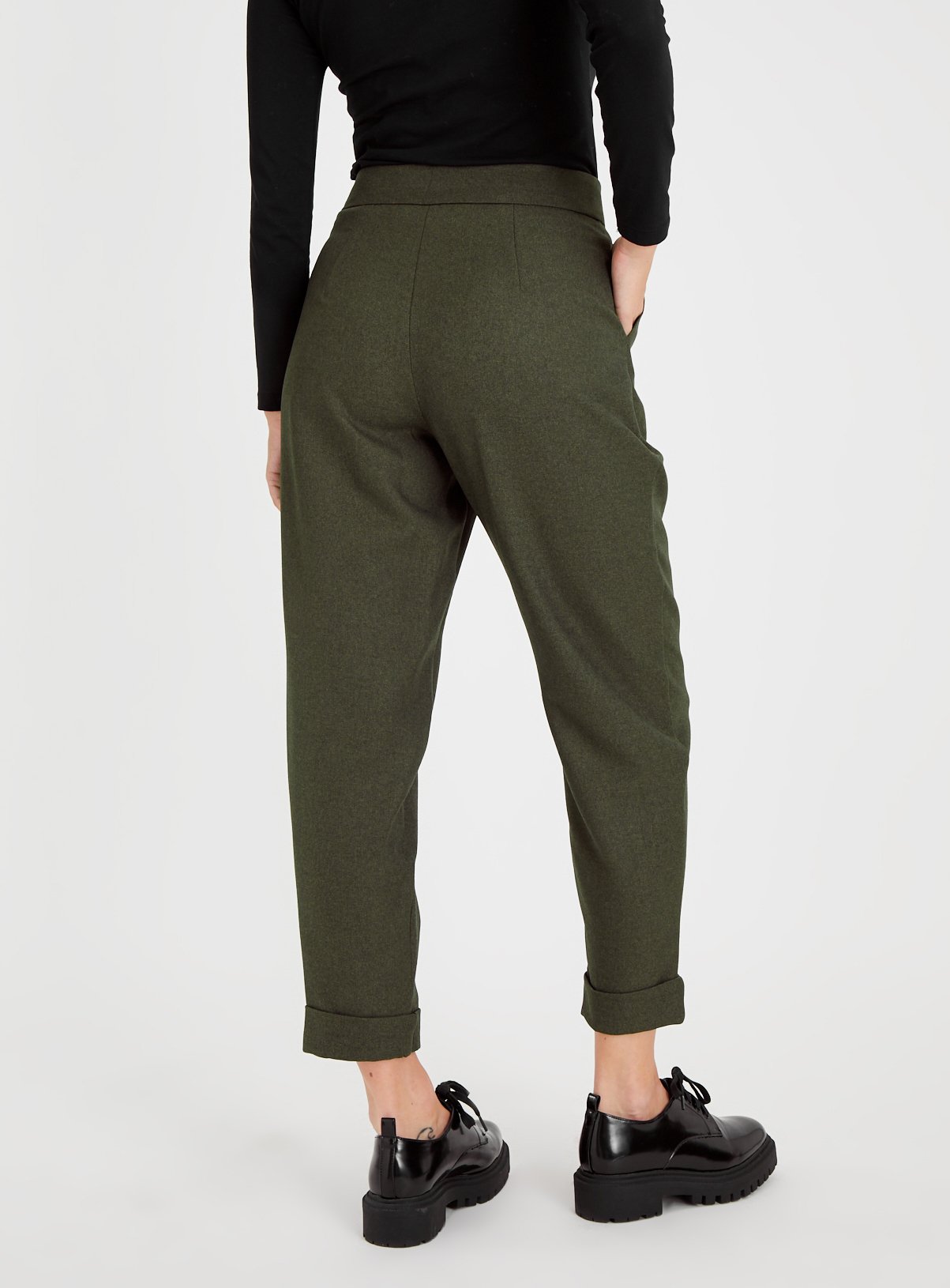 Khaki Tapered Trousers 20L - Image 4 thumbnail