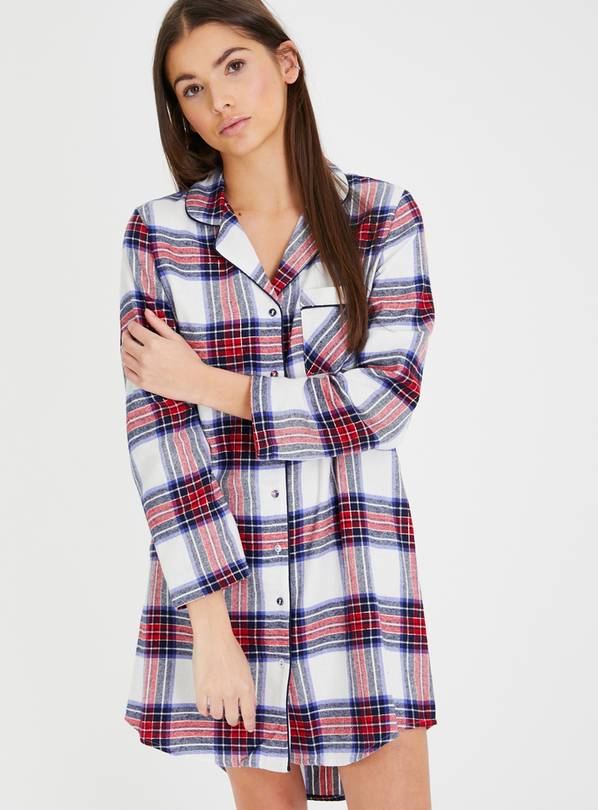 Buy Traditional Red Check Nightshirt 12 | Pyjamas | Argos