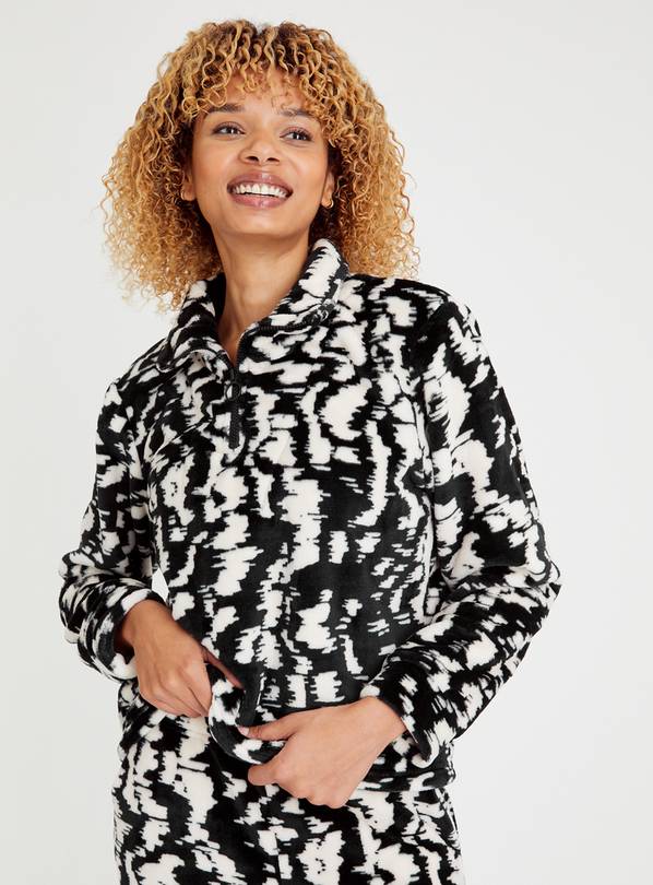 Buy Abstract Quarter Zip Coord Pyjama Fleece 20 Pyjamas Tu