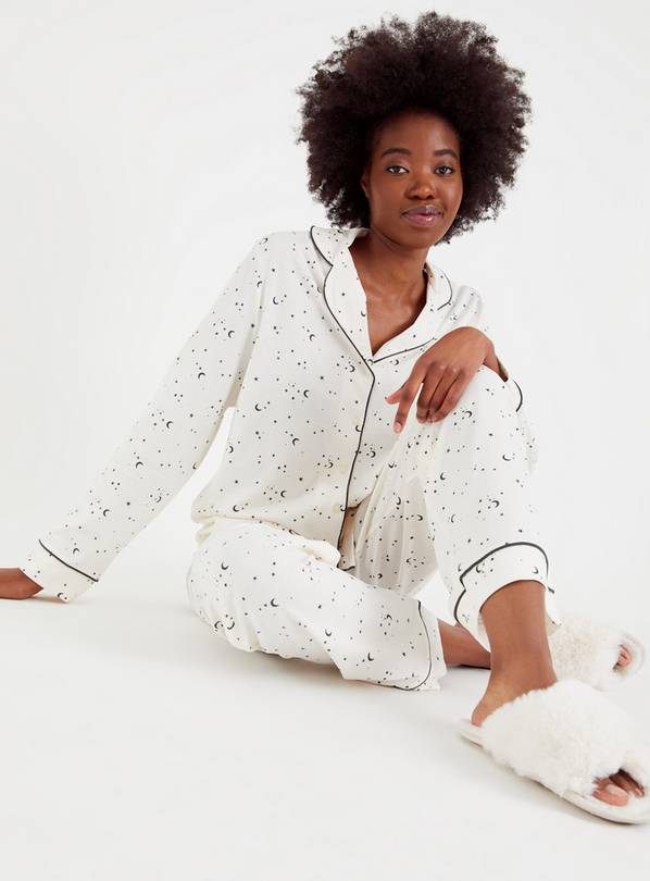 White company moon discount and star pyjamas