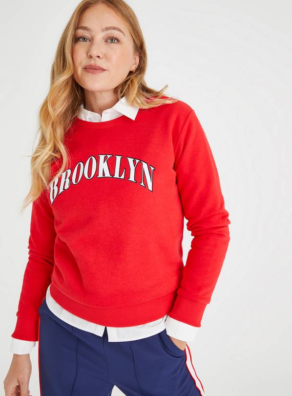 Buy Red Brooklyn Sweatshirt XXL Hoodies and sweatshirts Argos