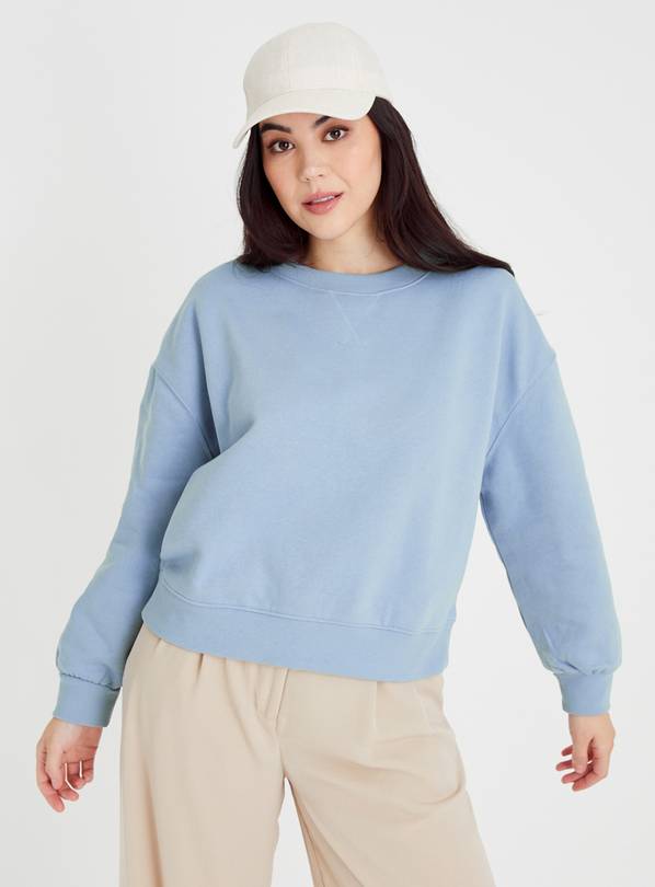 Oversized sweatshirt - Light blue - Ladies