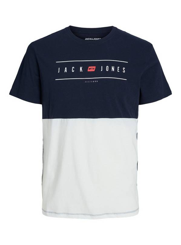 JACK & JONES JUNIOR Elliot Block Tee Short Sleeves Crew Neck Jnr 8 years