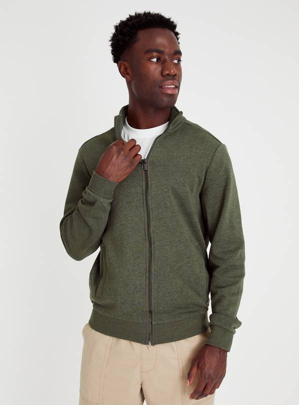 Buy Khaki Zip Through Track Jacket XL | Jumpers and cardigans | Tu