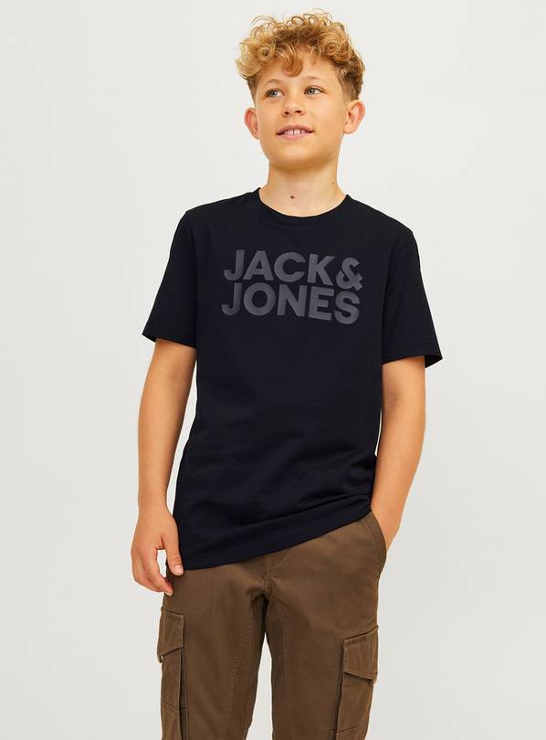 JACK & JONES JUNIOR Corp Logo T-Shirt Black 16 years