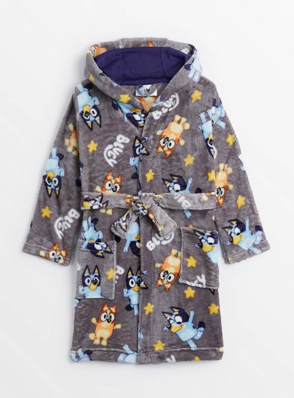 Bluey Character Grey Dressing Gown 1.5-2 years