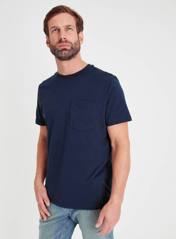 Navy Organic Regular Fit T-Shirt XXXXL